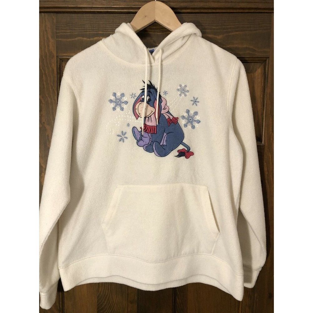 disney y2k eeyore fleece hoodie